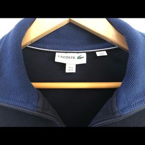 Men’s Lacoste medium long sleeve 3/4 zip knit